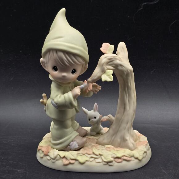 Precious Moments 1996 Color Your World with Thanksgiving Fall Autumn Elf - Picture 1 of 9